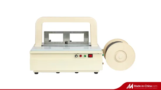 良質の半自動ストラップストラッピングマシンパッキングカートン用包装機